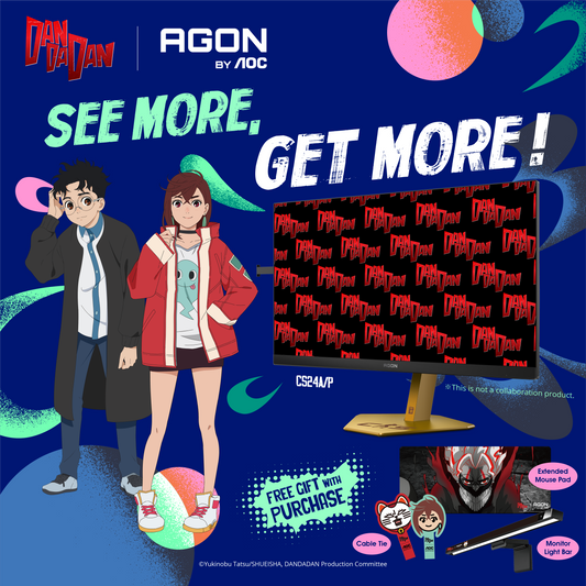 AGON by AOC 首度與神級動漫IP《DAN DA DAN》戰略合作- 🌟第二階段優惠🌟