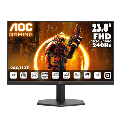AOC 23.8吋 FHD Fast IPS 240Hz 電競顯示器 24G11ZE