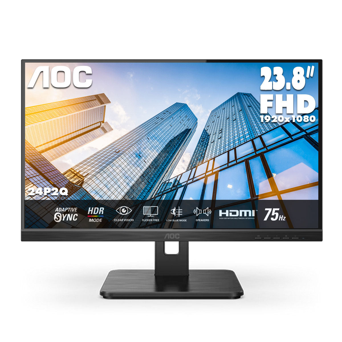 AOC 23.8" FullHD IPS 75Hz Business Monitor 24P2Q