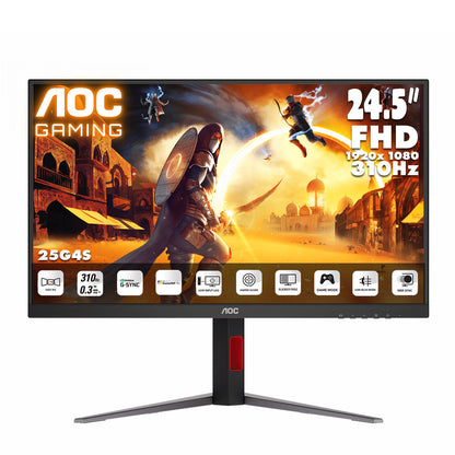 AOC 24.5" FullHD Fast IPS 310Hz Gaming Monitor 25G4S
