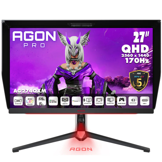 AOC AGON AG274QXM AGON PRO 27 吋 MINI-LED 專業電競顯示器
