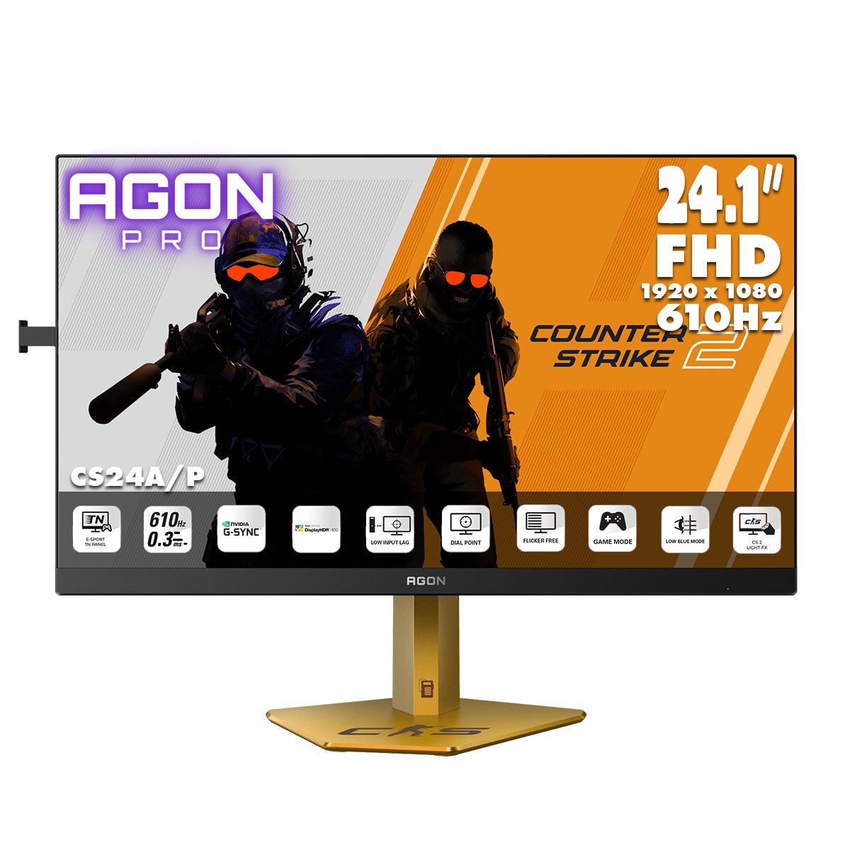 AOC AGON PRO 24.1" FullHD E-Sport TN 610Hz CS2 Gaming Monitor CS24A/P