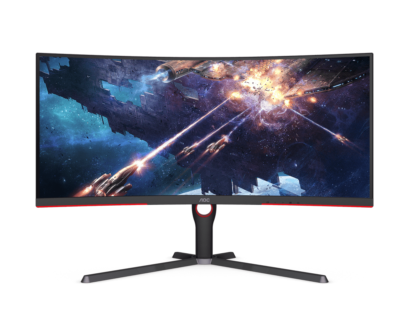AOC 34" 21:9 UltraWide QHD VA 160Hz Curved Gaming Monitor CU34G3S