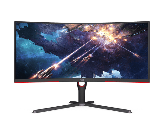 AOC 34" 21:9 UltraWide QHD VA 160Hz Curved Gaming Monitor CU34G3S