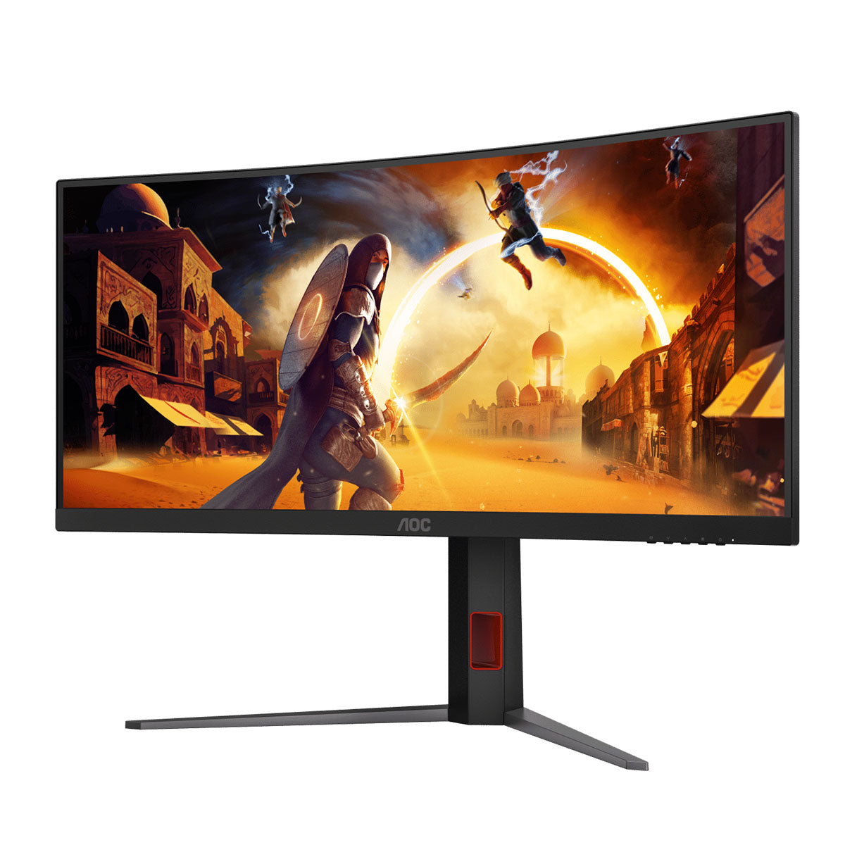 AOC 34" 21:9 UltraWide QHD Fast VA 180Hz Curved Gaming Monitor CU34G4
