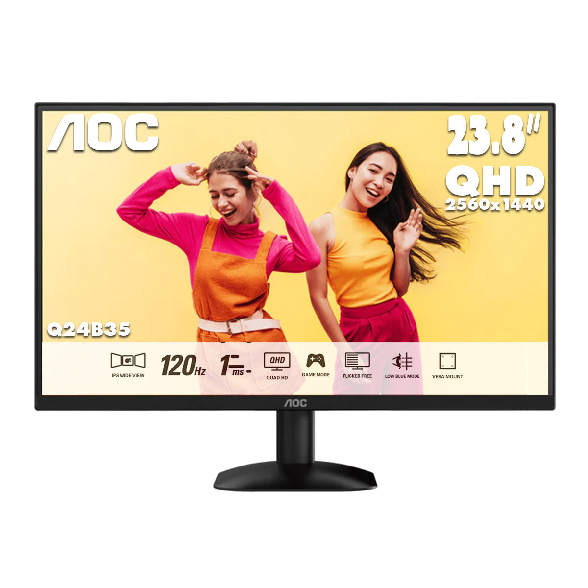 AOC 23.8" 2K QHD IPS 120Hz Home Monitor Q24B35