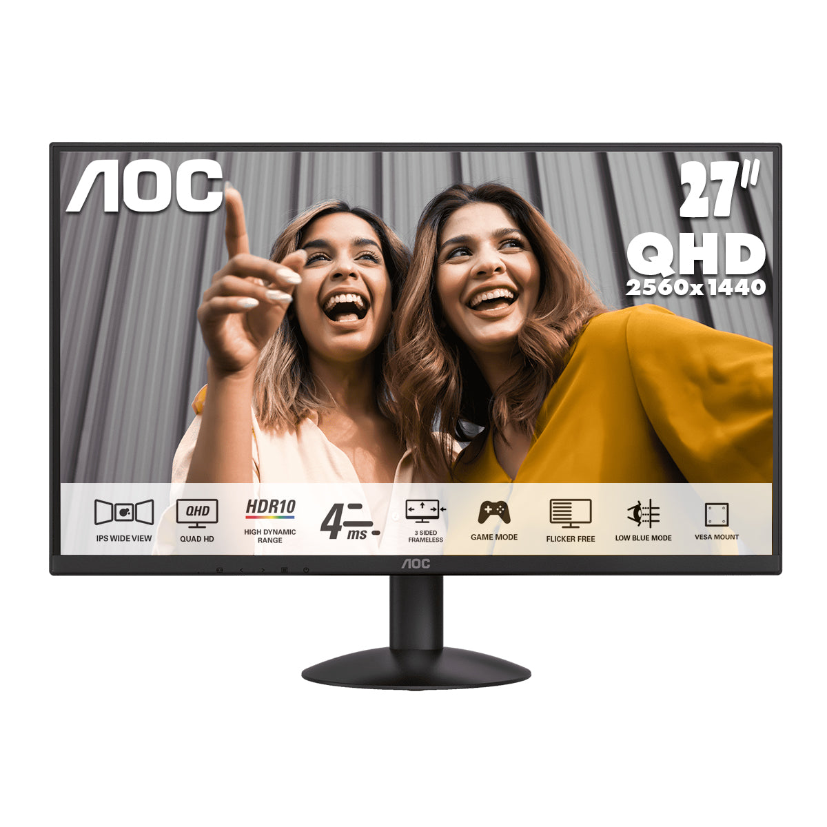 AOC 27" 2K QHD IPS 75Hz Home Monitor Q27B30E