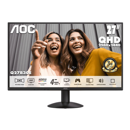 AOC 27" 2K QHD IPS 75Hz Home Monitor Q27B30E