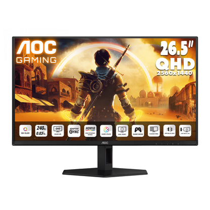 AOC 26.5" 2K QHD QD-OLED 240Hz Gaming Monitor Q27G40ZDF