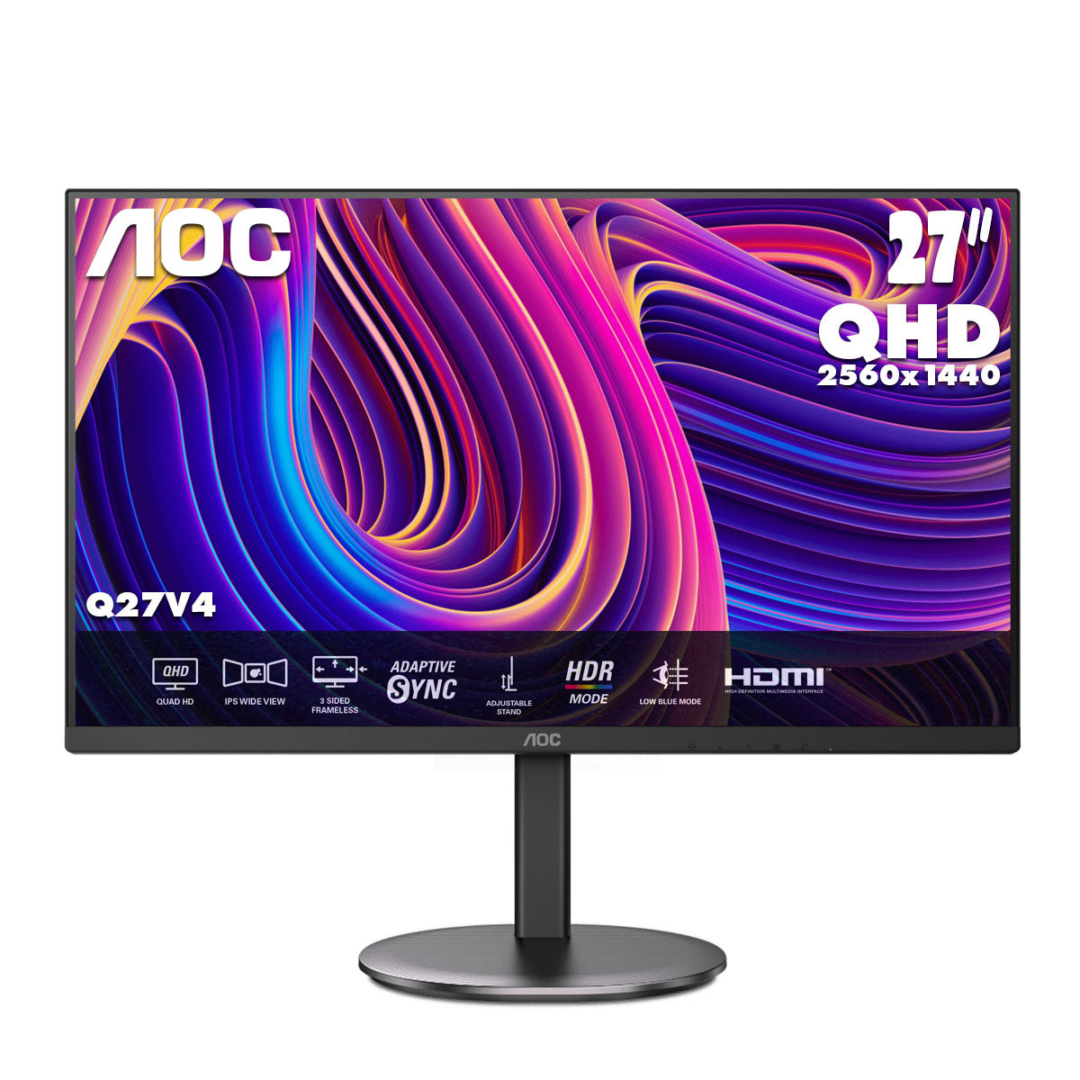 AOC 27" 2K QHD IPS 75Hz Business Monitor Q27V4